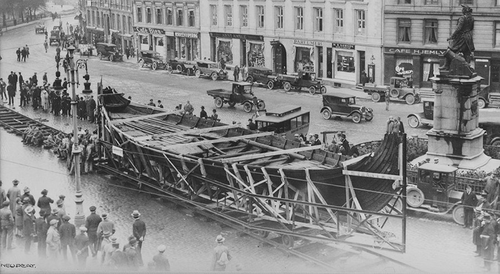 Viking ship oseberg excavated