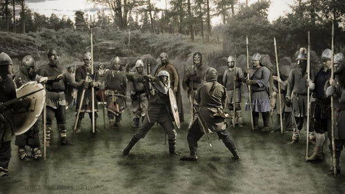Holmgang by EgilSterkr on DeviantArt. Holmgang was the Viking way to solve dispute.