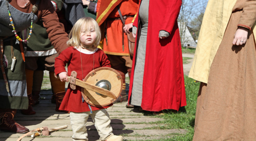 Some accounts told that the Vikings killed their children on the spears. But that is just what people said. Whether the story was historically true or a fabrication of the modern writers was another story.
