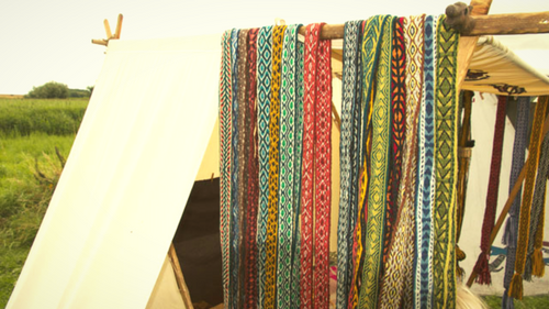 Image of VIking clothes dying clothes