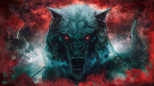 Fenrir in Norse mythology was the son of Loki. In Ragnarok, Fenrir was destined to kill Odin the Allfather 