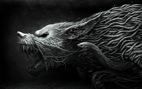 Fenrir the Wolf in Norse mythology