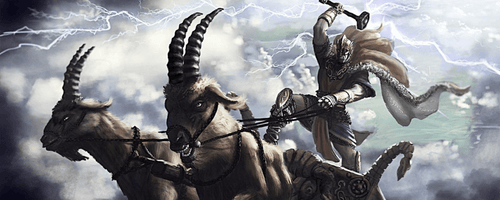 Thor Goats in Norse mythology 