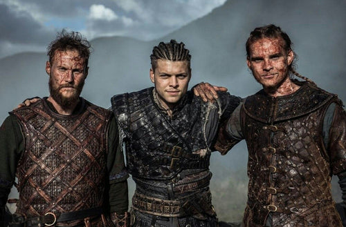 Viking warriors in Vikings TV Series: Ubbe, Ivar, Hvitserk