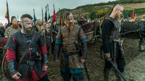 Viking warrior battle axe