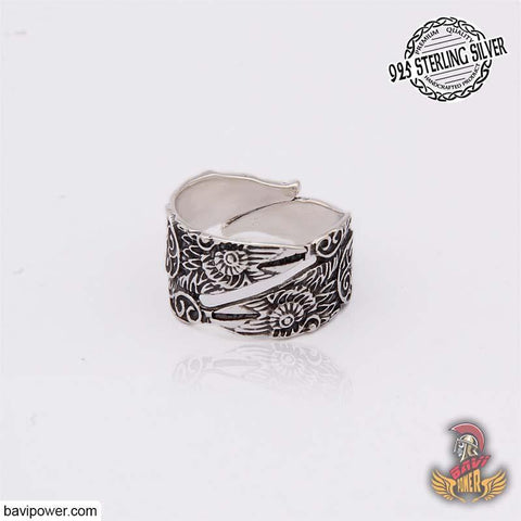 925 Sterling Silver Raven Ring