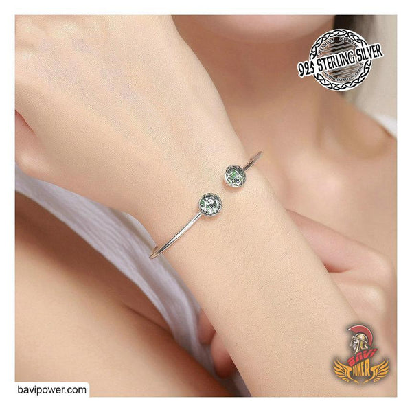 925 Sterling Silver Tree of Life Cuff Bracelet – BaviPower
