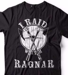 BaviPower Viking T-Shirt I Raid with Ragnar