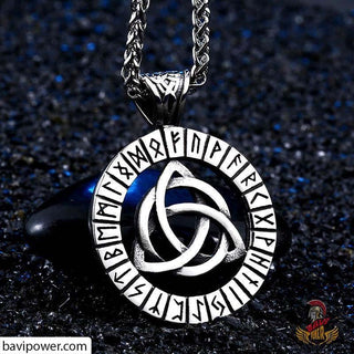 Stainless Steel Runic Triquetra Pendant
