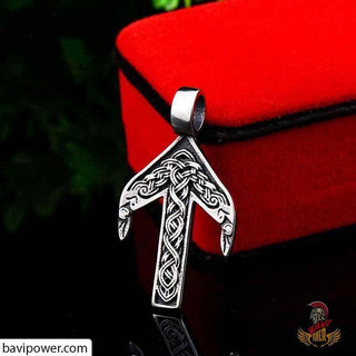 Stainless Steel Tiwaz Rune Pendant