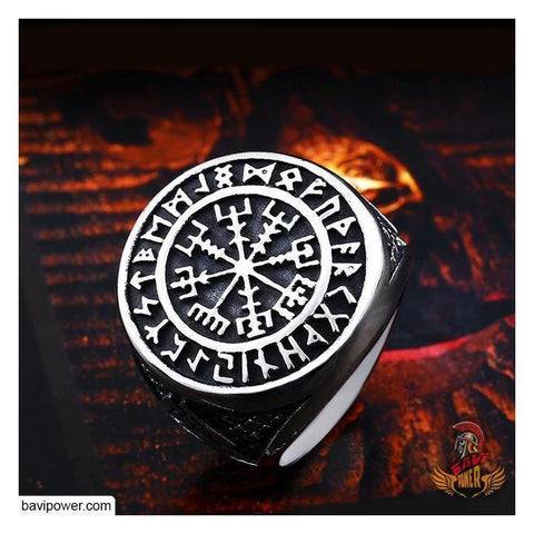 Vegvisir The Runic Compass Ring