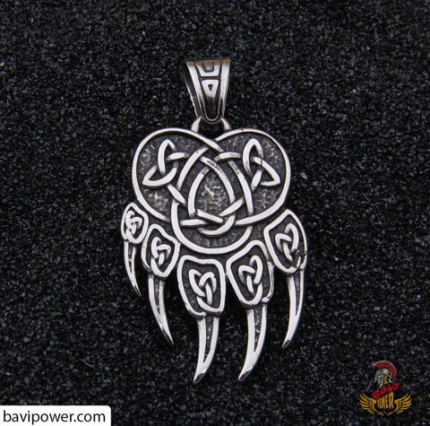 Viking Bear Paw Pendant