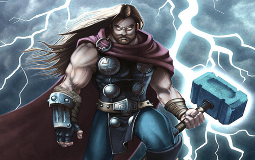 Image of Thor Mjolnir Hammer Amulet Viking Norse mythology