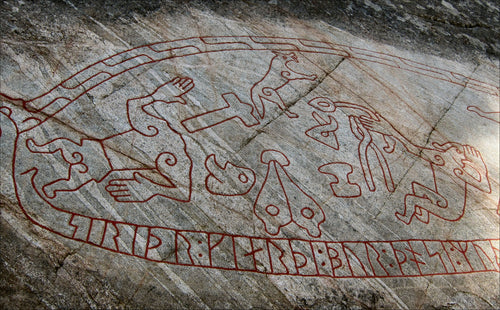 Sigurd the Dragon Slayer legend carved on the Ramsund stone