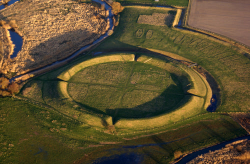 Viking Trelleborg is one of the most famous Viking forts. It was erected under the reign of King Harald Bluetooth. Archaeologists found out many skeletons of the children under the site. 