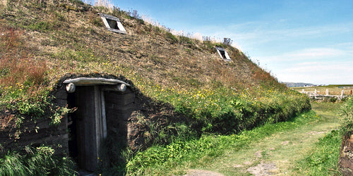 Viking longhouse Viking settlement in North America