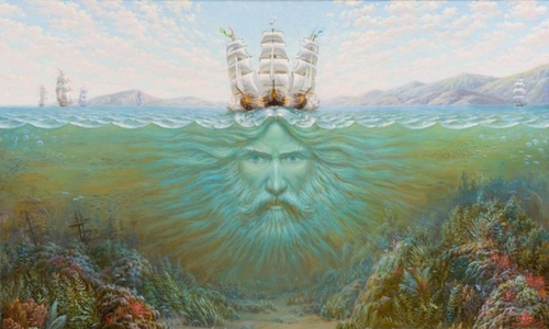 Aegir was the Lord of the Sea in Norse mythology. He was the best mead brewer and also the king of party in Norse mythology