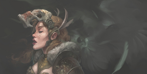 Eir was a mysterious character in NOrse mythology. Sometimes, she was associated with the goddess of healing and sometimes a Valkyrie that saved the life of human warriors in battles.