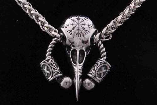 Image of Viking Jewelry Helm of Awe Viking Protection Symbol