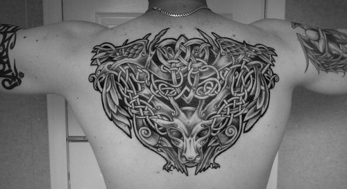Image of Viking deer tattoo