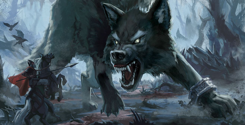 Image of Fenrir and Odin in Ragnarok Viking mythology norse mythology