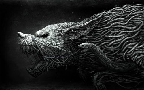 Fenrir the Wolf in Norse mythology 