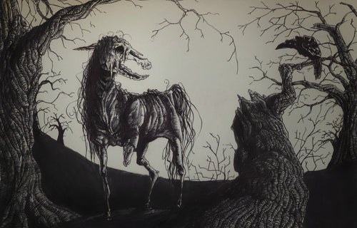 Helhest: The Three-legged Horse of Hel Queen of the Dead