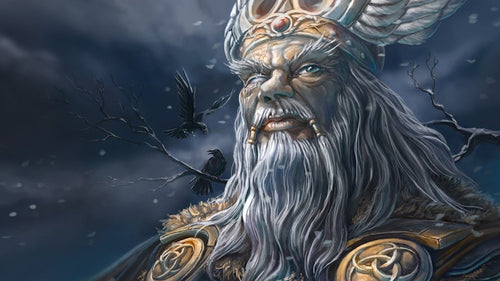 Odin the Allfather was the Viking supreme god who was the god of war, death, wisdom, and poetry