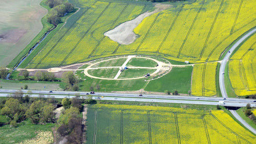 Viking Borgring Fort. Viking Danish Fort excavated 