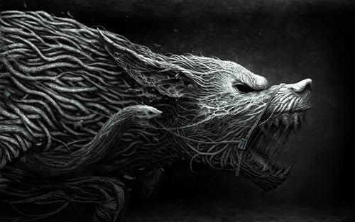 Image of Wolf Symbol Norse mythology