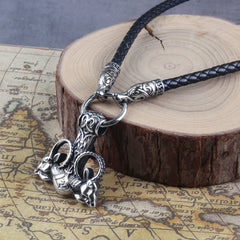 Tanngrisnir and Tanngnjóstr Hammer Necklace