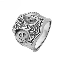 Stainless Steel Viking Thor Hammer Mjolnir Ring