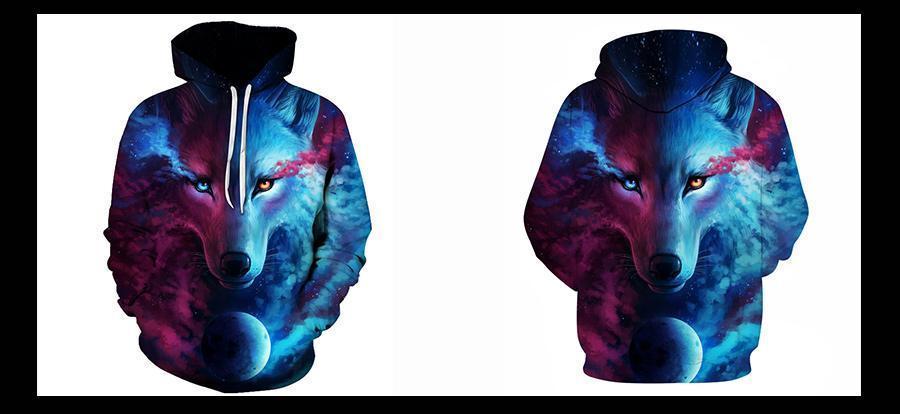 bavipower-viking-jewelry-3D Ice & Fire Wolf Hoodie-3d hoodie-BaViPower-5-S-BaViPower