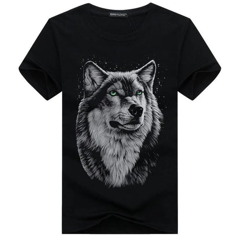 bavipower-viking-jewelry-3D White Wolf T-shirt-3d t-shirt-BaViPower-Black-S-BaViPower