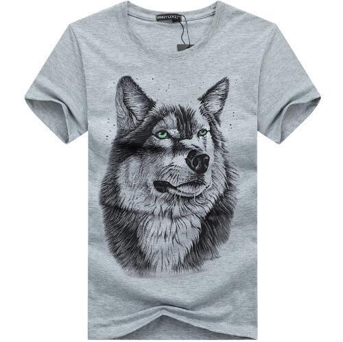 bavipower-viking-jewelry-3D White Wolf T-shirt-3d t-shirt-BaViPower-Gray-S-BaViPower