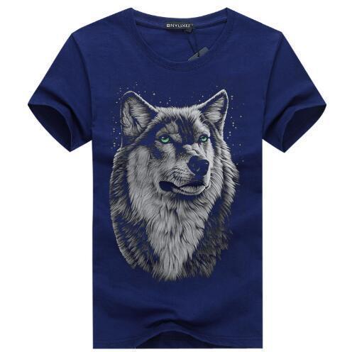 bavipower-viking-jewelry-3D White Wolf T-shirt-3d t-shirt-BaViPower-Navy blue-S-BaViPower