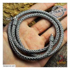 925 Sterling Silver Asgard King Chain Necklaces For Men