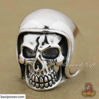 925 Sterling Silver Biker Ring