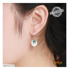 925 Sterling Silver Family Forever Tree of Life Drop Earrings
