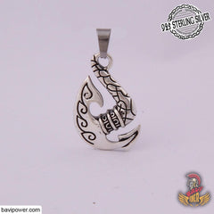925 Sterling Silver Fish Hook Pendant