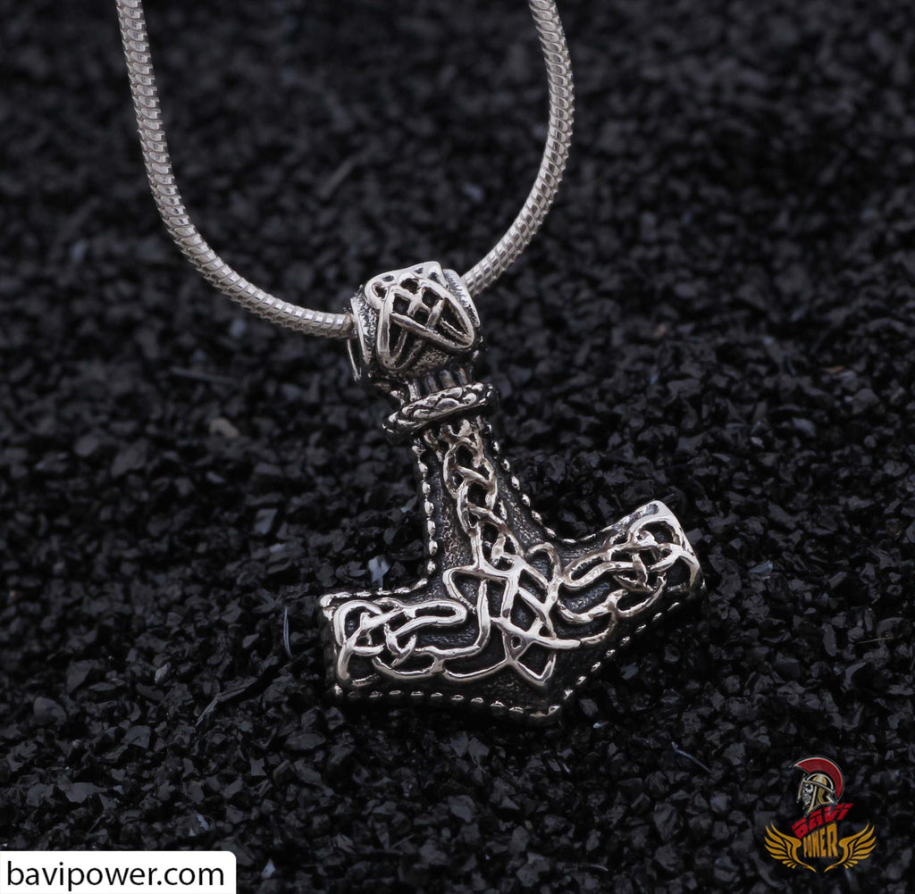 925 Sterling Silver Thor's Hammer Necklace