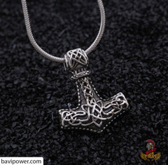 925 Sterling Silver Thor's Hammer Necklace