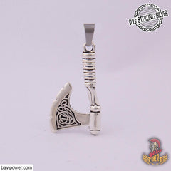 925 Sterling Silver Viking Axe Pendant