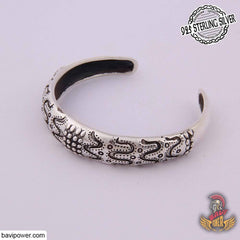 925 Sterling Silver Viking Falster Arm Ring