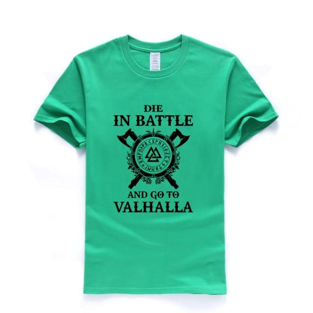 BaviPower Viking T-shirt Die In Battle And Go To Valhalla
