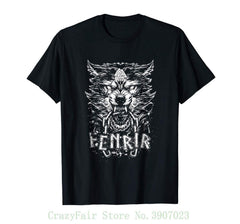 BaviPower Viking T-shirt Fenrir Wolf Head