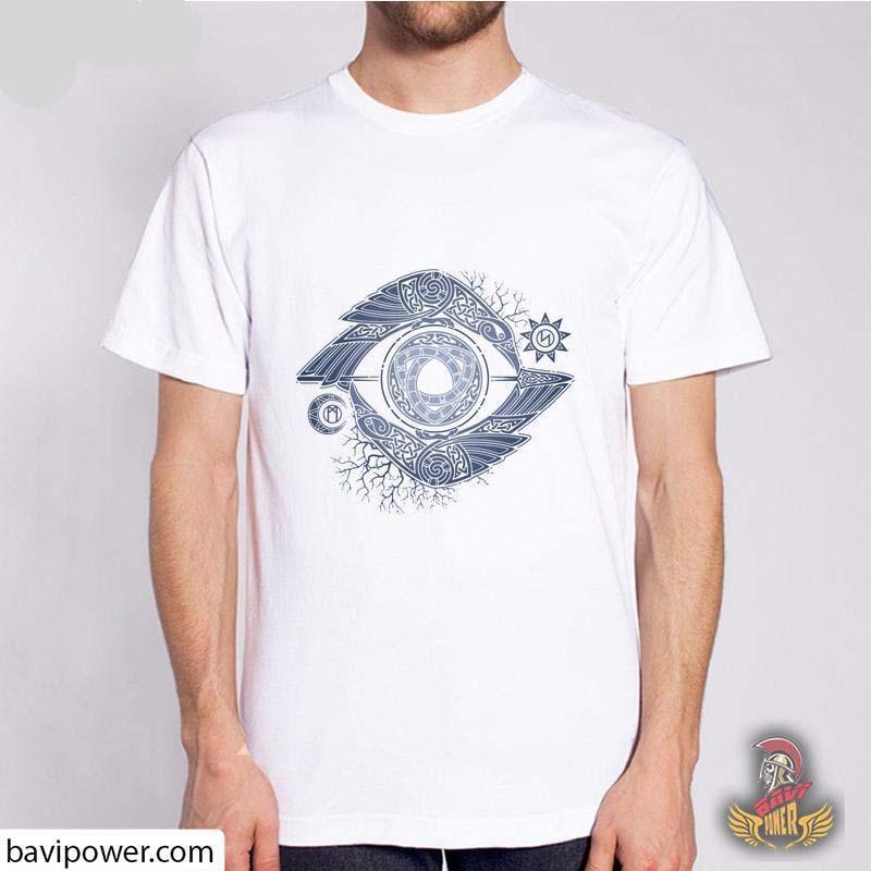 BaviPower Viking T-shirt - Raven and Odin's Eye