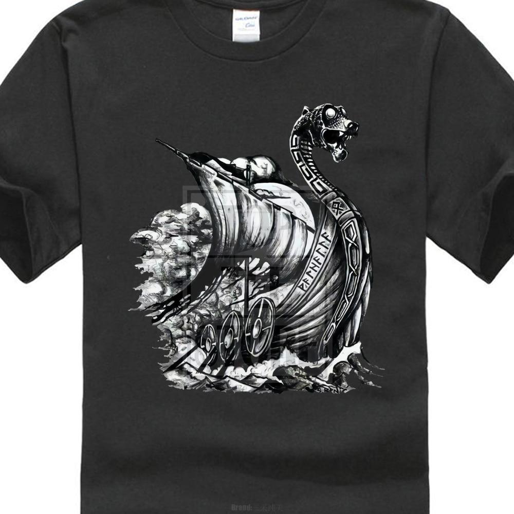 BaviPower Viking T-shirt Snekkja Viking Longship