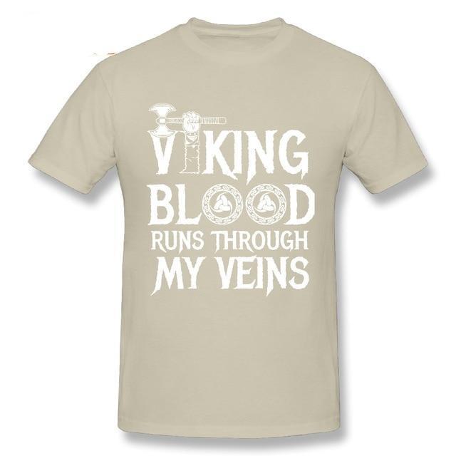 BaviPower Viking T-shirt Vikings Blood Runs in My Veins