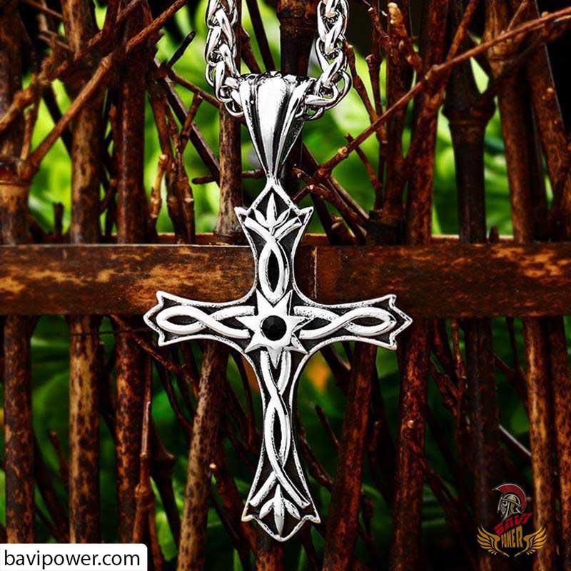 Celtic Knot Cross Pendant Necklace